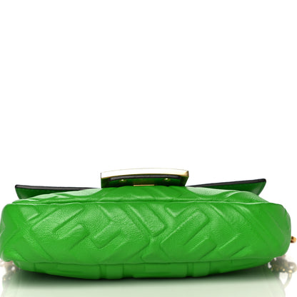Fendi Nappa FF 1974 Embossed Mini Baguette Tomatillo 14 of 14