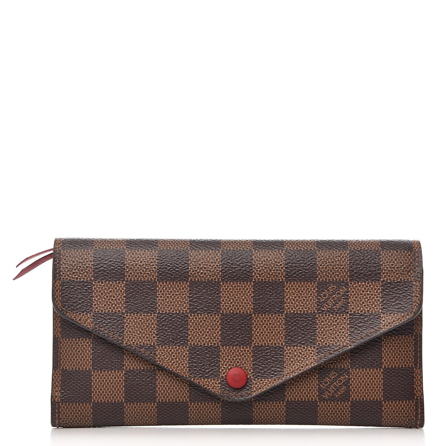 Louis Vuitton Damier Ebene Josephine Wallet Red 1 of 10