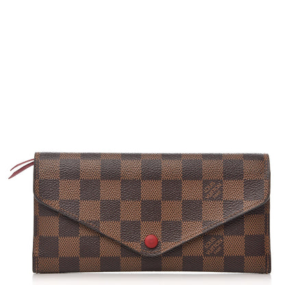 Louis Vuitton Damier Ebene Josephine Wallet Red 1 of 10