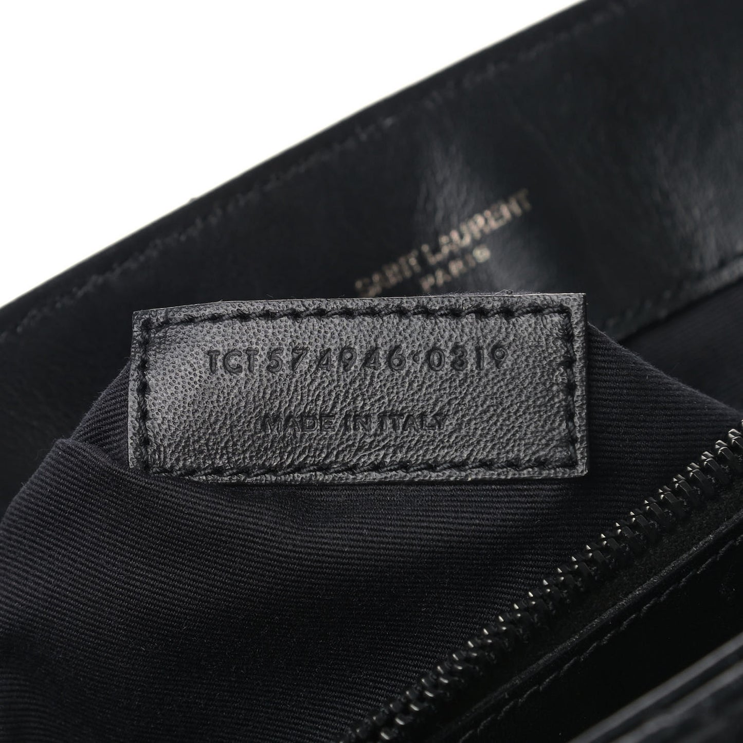 Calfskin Y Quilted Monogram Medium Loulou Chain Satchel Black