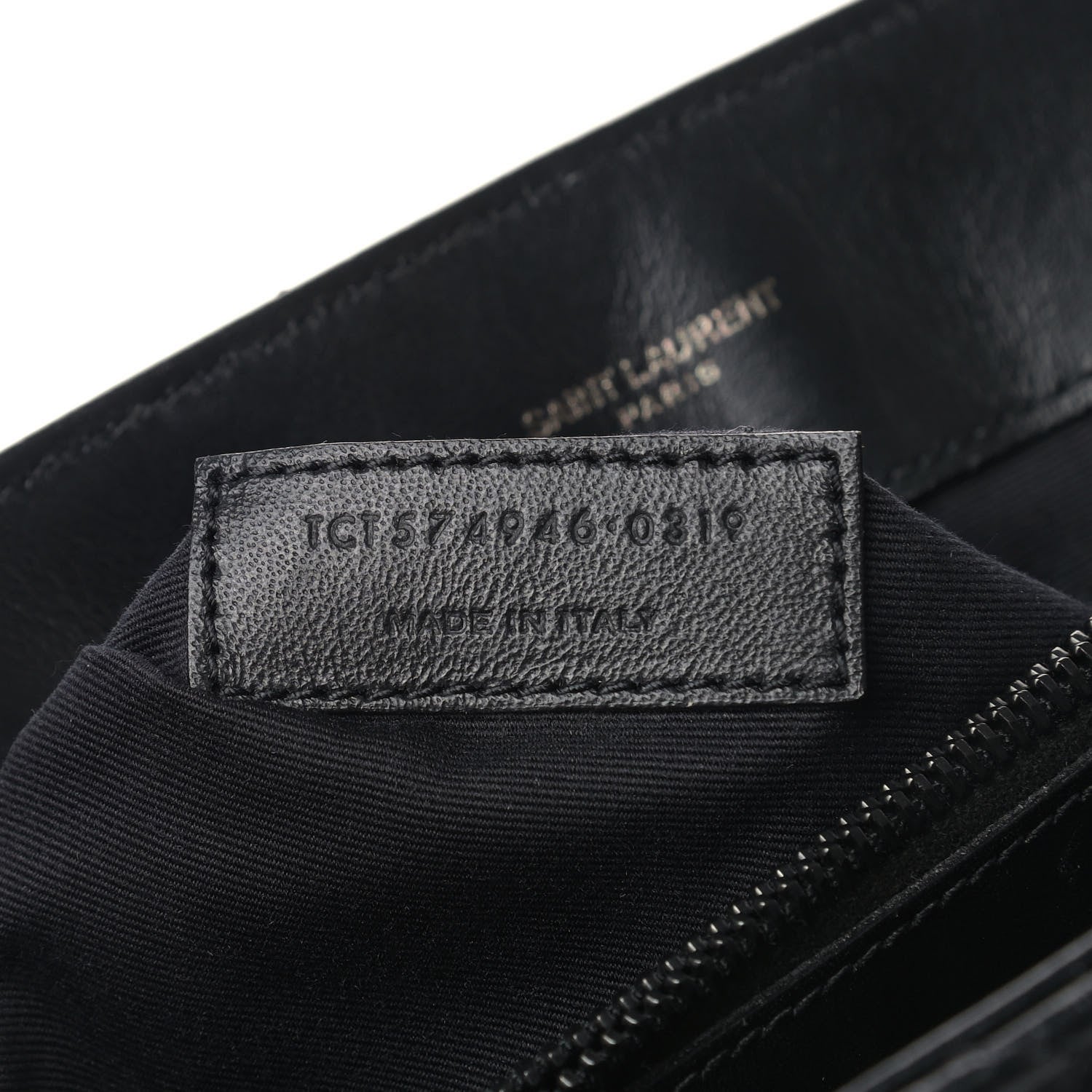 Saint Laurent Calfskin Y Quilted Monogram Medium Loulou Chain Satchel Black 8 of 12