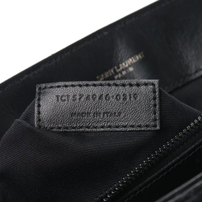 Saint Laurent Calfskin Y Quilted Monogram Medium Loulou Chain Satchel Black 8 of 12