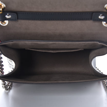 Fendi Calfskin F is Woven Tartan Small Kan I Shoulder Bag Black Fragola White 5 of 10