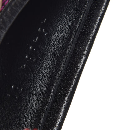 Gucci Jacquard Floral Womens Horsebit Jordaan Loafers 37 Black Begonia 9 of 10
