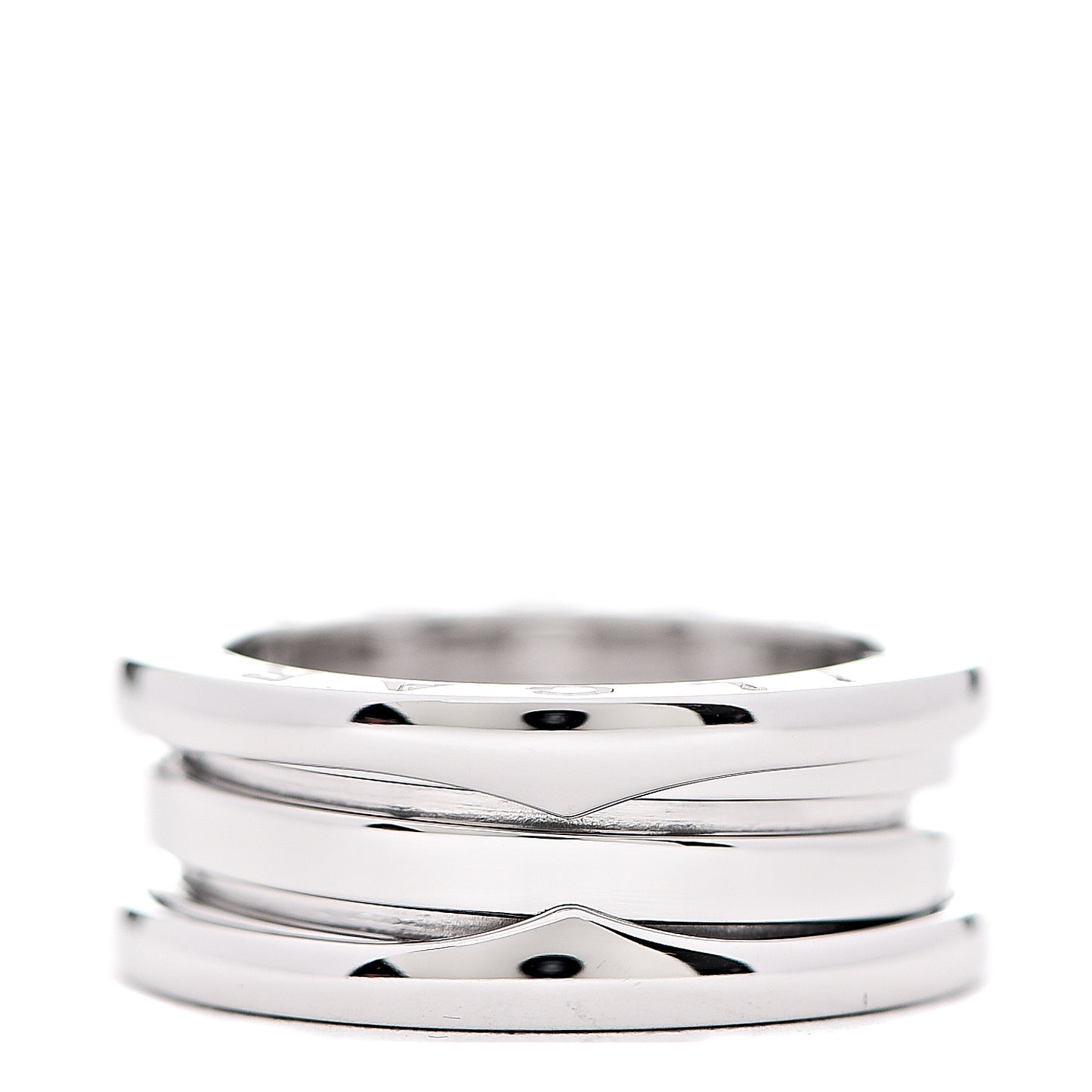 18K White Gold B.Zero1 Two-Band Ring 50 5.25