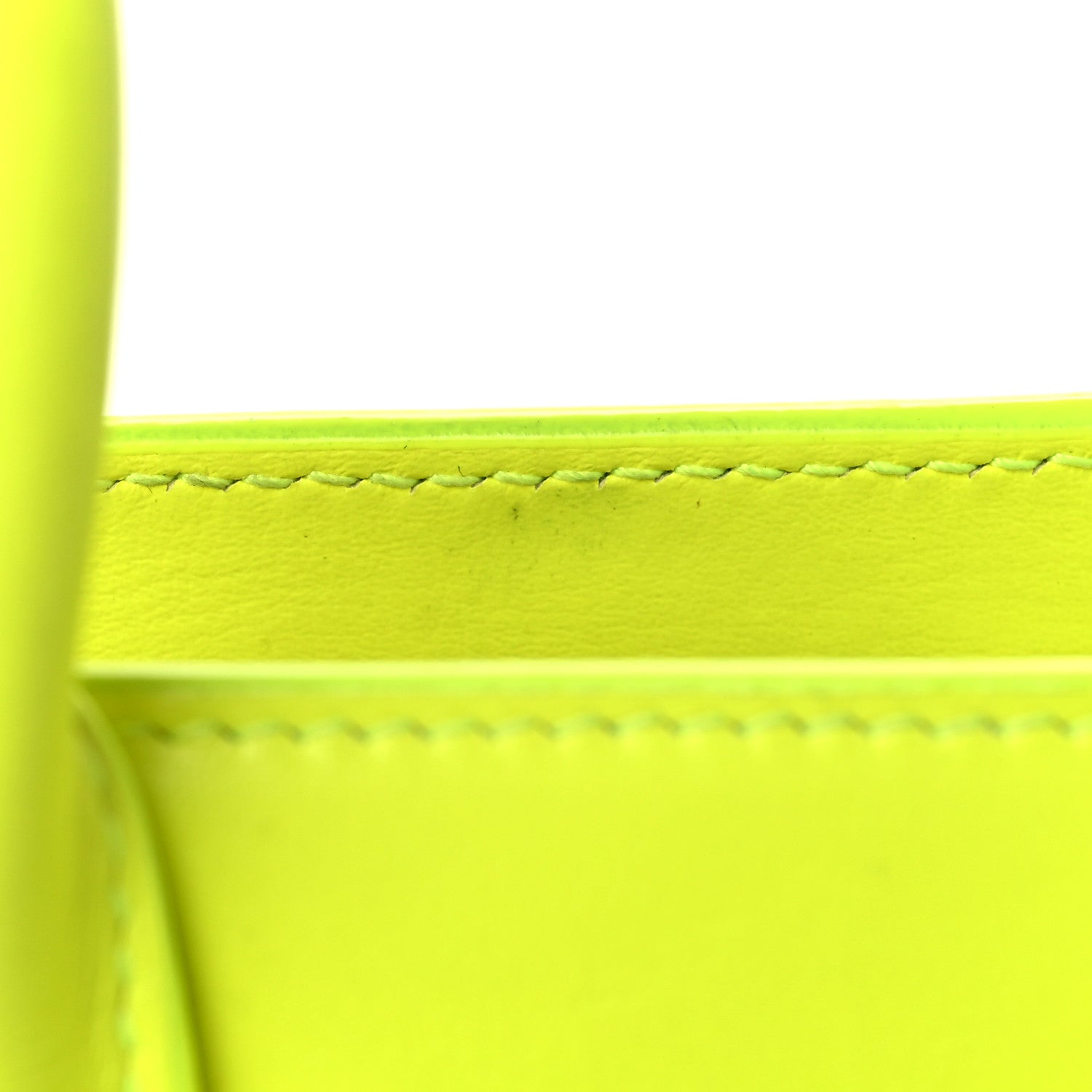Saint Laurent Calfskin Nano Sac De Jour Neon Yellow 9 of 9