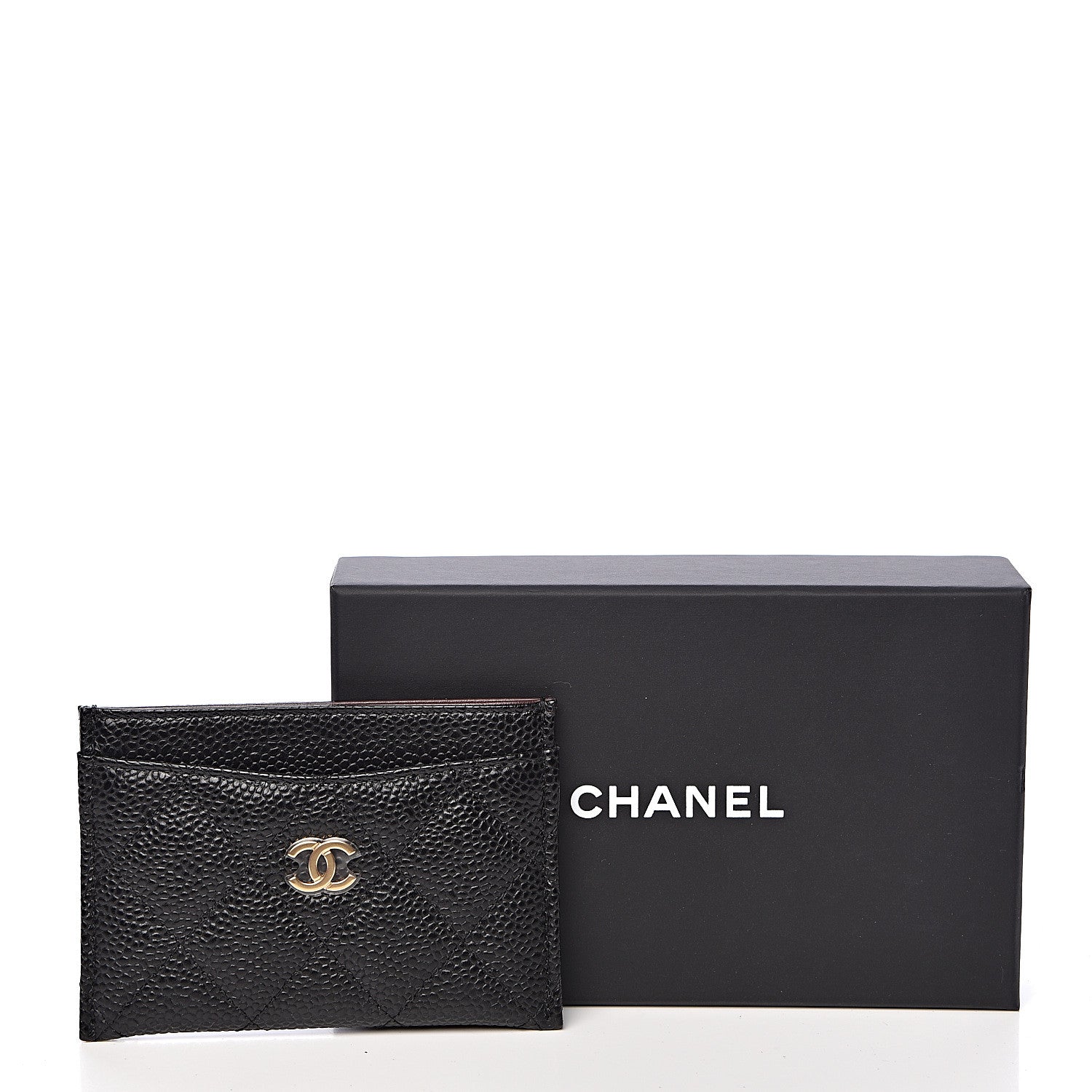 Chanel Caviar Quilted Card Holder Black 9 of 9