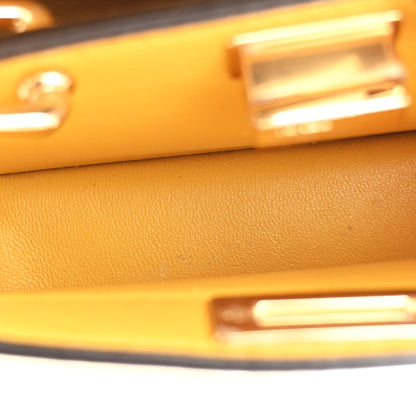 Fendi Shiny Nappa Nano Peekaboo Maxi Handle Satchel Mimosa 5 of 11