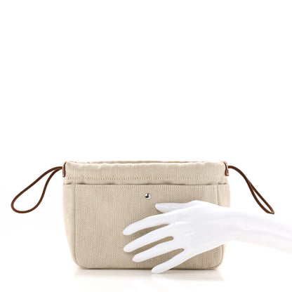 Hermes Canvas Barenia Fourbi 20 PM Pouch Naturel Fauve 2 of 9