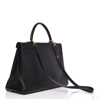Hermes Ardennes Kelly Retourne 35 Black 4 of 32
