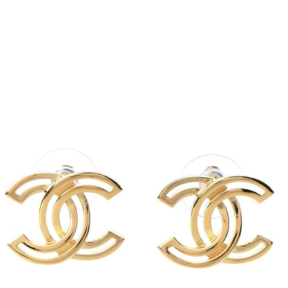 Chanel Metal Obazine CC Earrings Gold 1 of 4