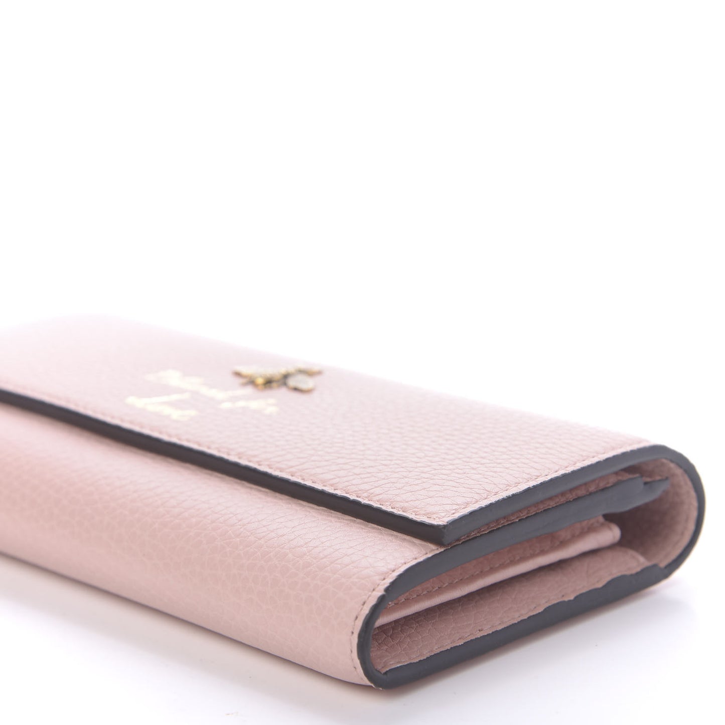 Calfskin Animalier Continental Wallet Porcelain Rose