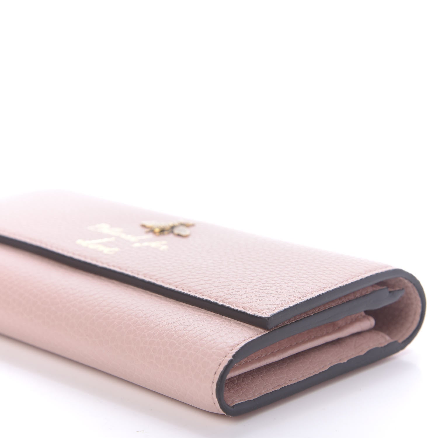 Gucci Calfskin Animalier Continental Wallet Porcelain Rose 7 of 9