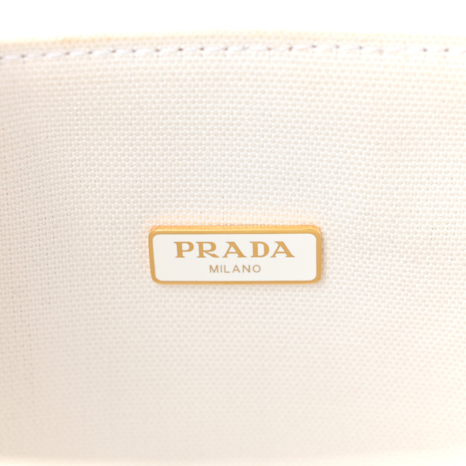 Prada Wicker Canvas Panier Bucket Bag Naturale White 6 of 9