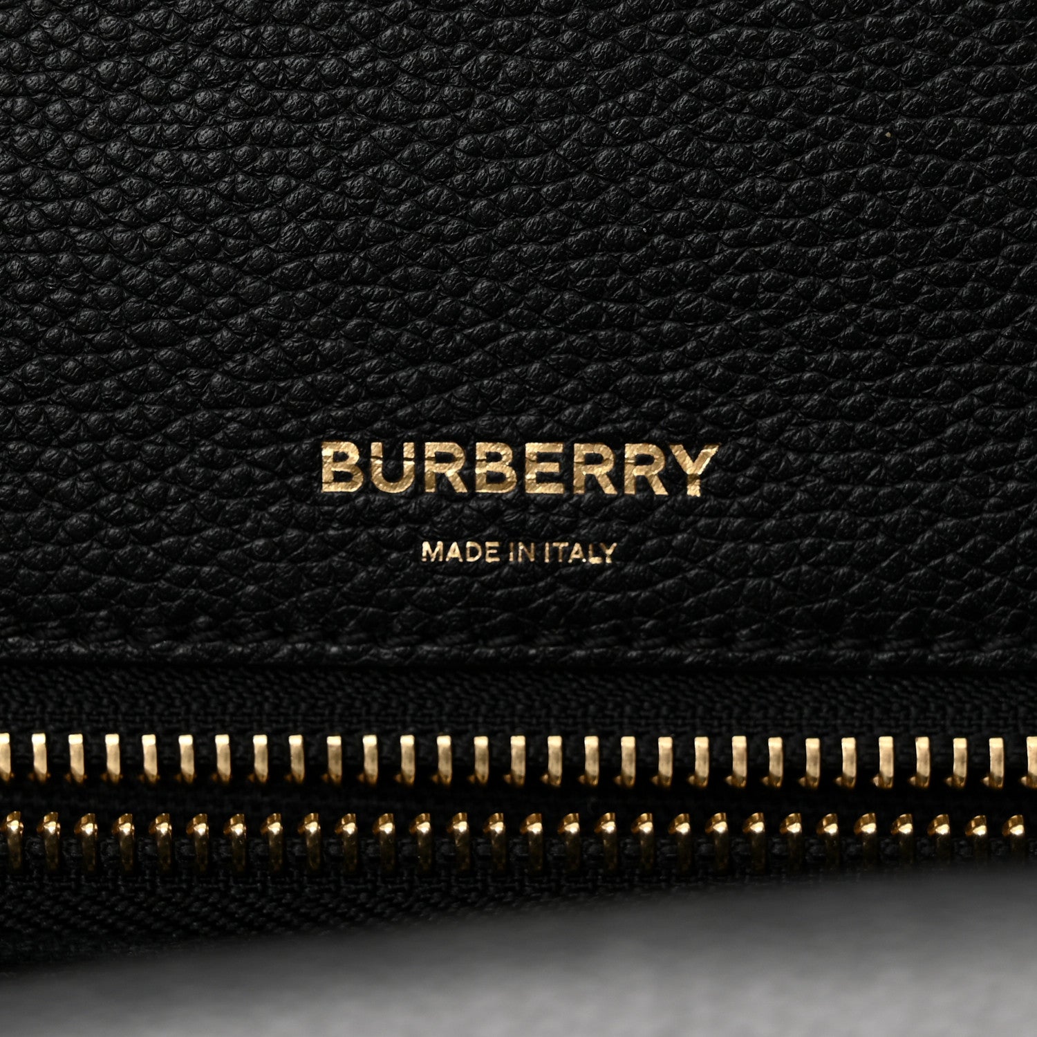 Burberry Grainy Calfskin Medium Title Bag Black 6 of 13