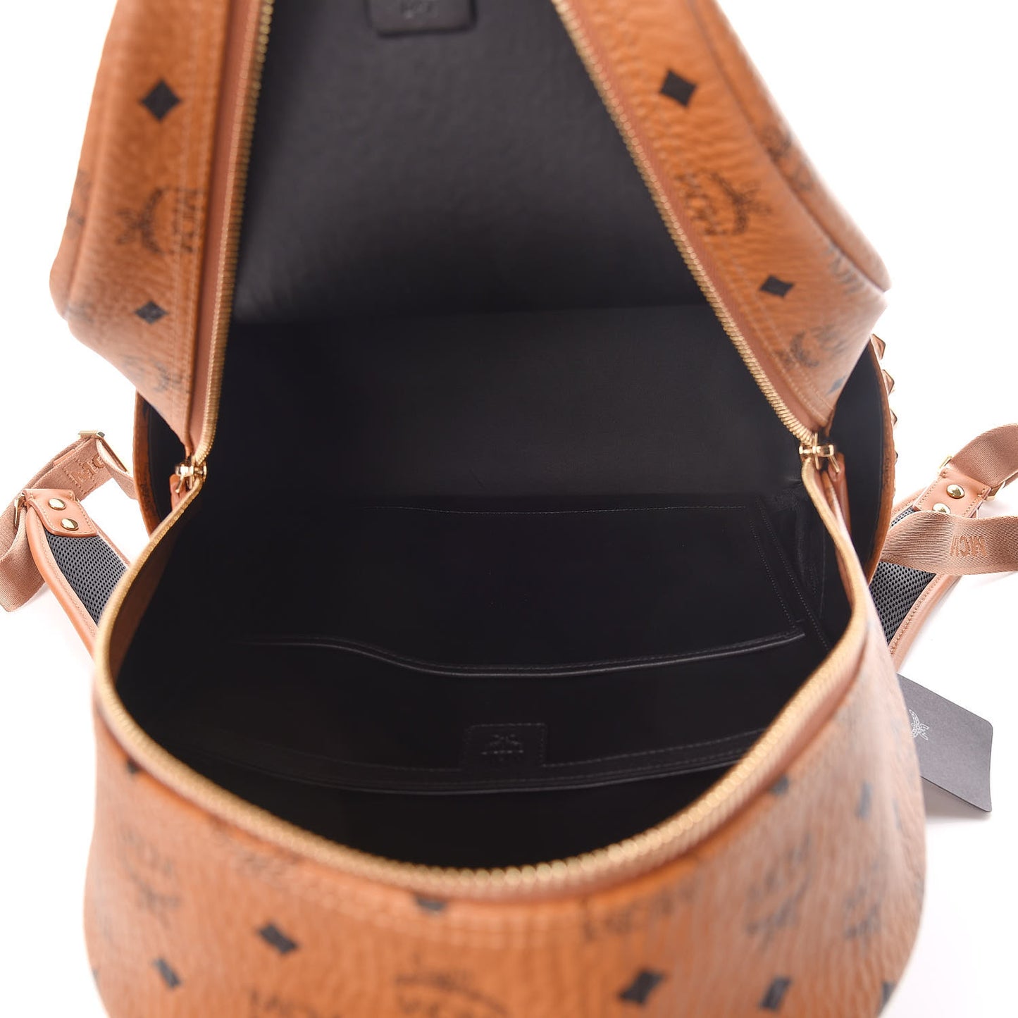 Visetos Medium Side Studs Stark Backpack Cognac