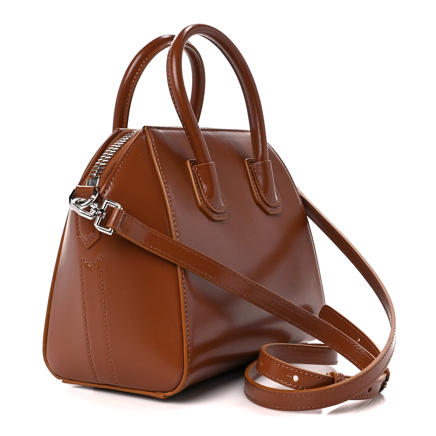 Givenchy Shiny Lord Calfskin Mini Antigona Tan 3 of 10