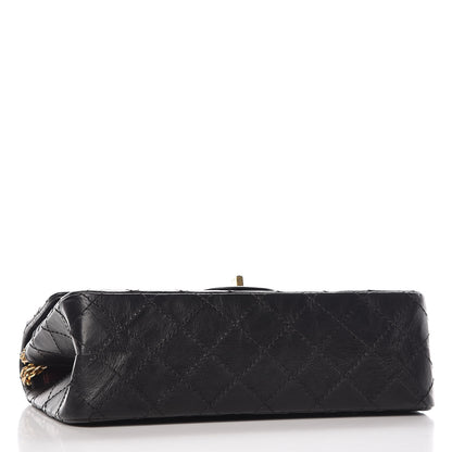 Chanel Aged Calfskin Quilted 2.55 Reissue 225 Flap Black 4 of 11