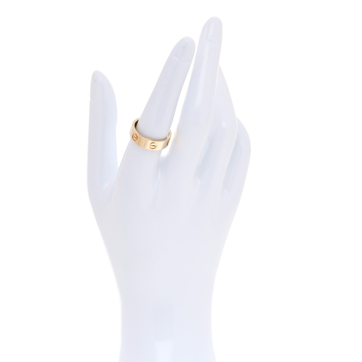 Cartier 18K Yellow Gold 5.5mm LOVE Ring 55 7.25 2 of 5