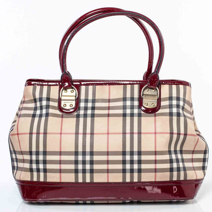 Burberry House Check Tote Red 1 of 11