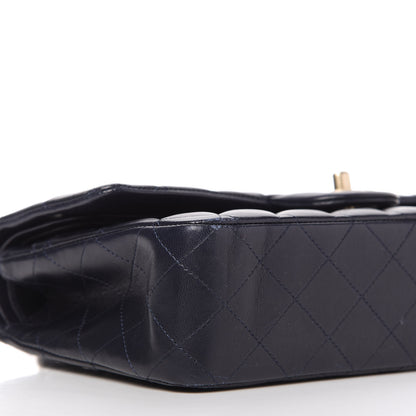 Chanel Lambskin Quilted Medium Double Flap Navy 6 of 12