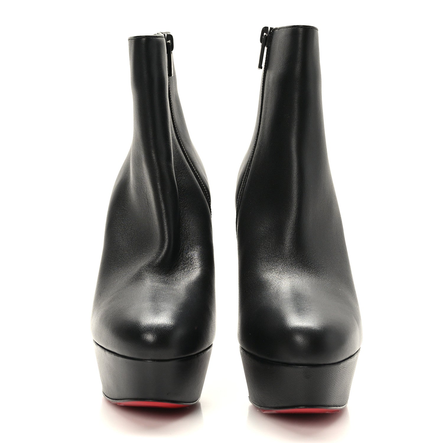 Christian Louboutin Calfskin Bianca 120 Ankle Boots 37 Black 2 of 6