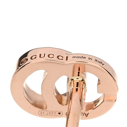 Gucci 18K Rose Gold Running GG Stud Earrings 4 of 4