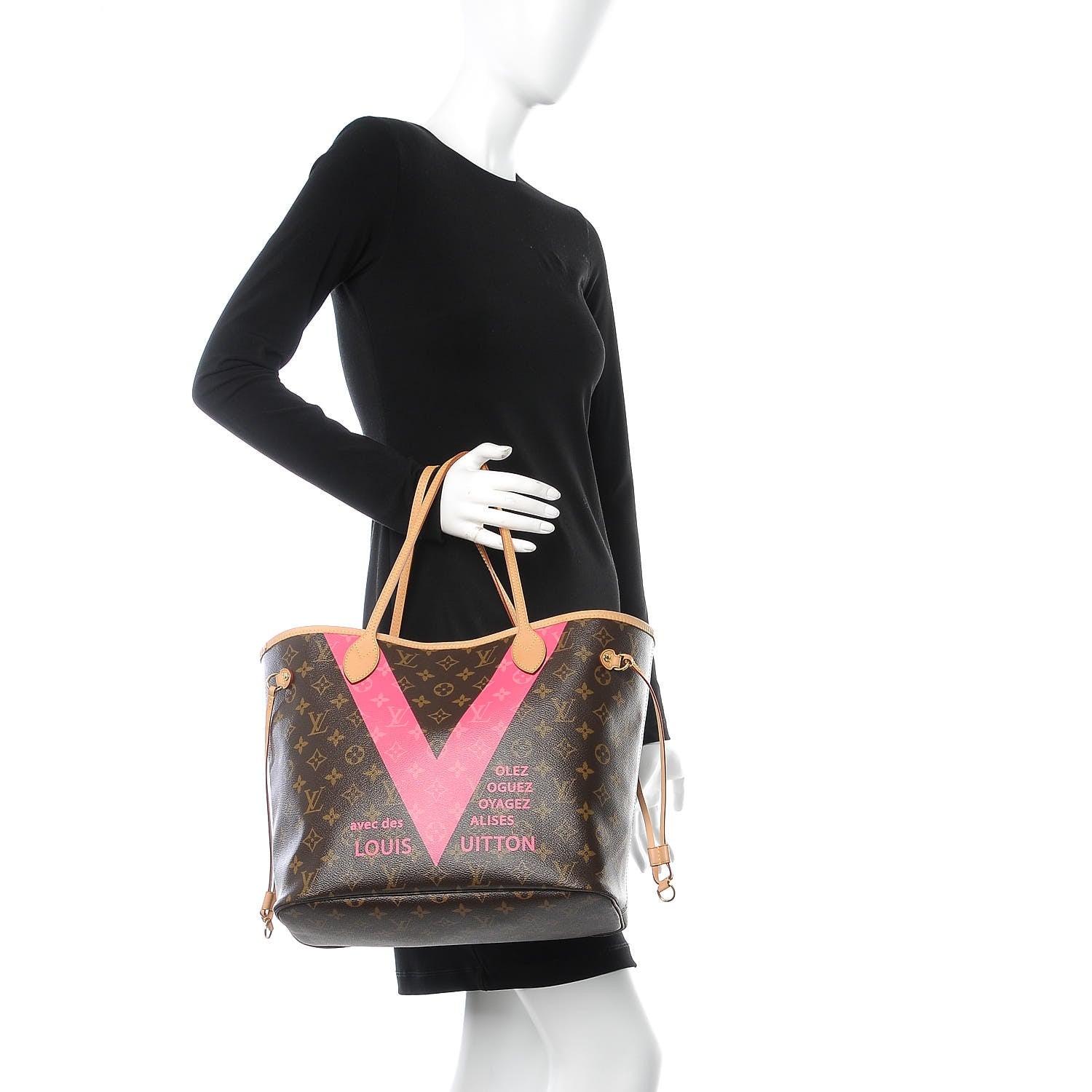 Louis Vuitton Monogram V Neverfull MM Grenade 3 of 13