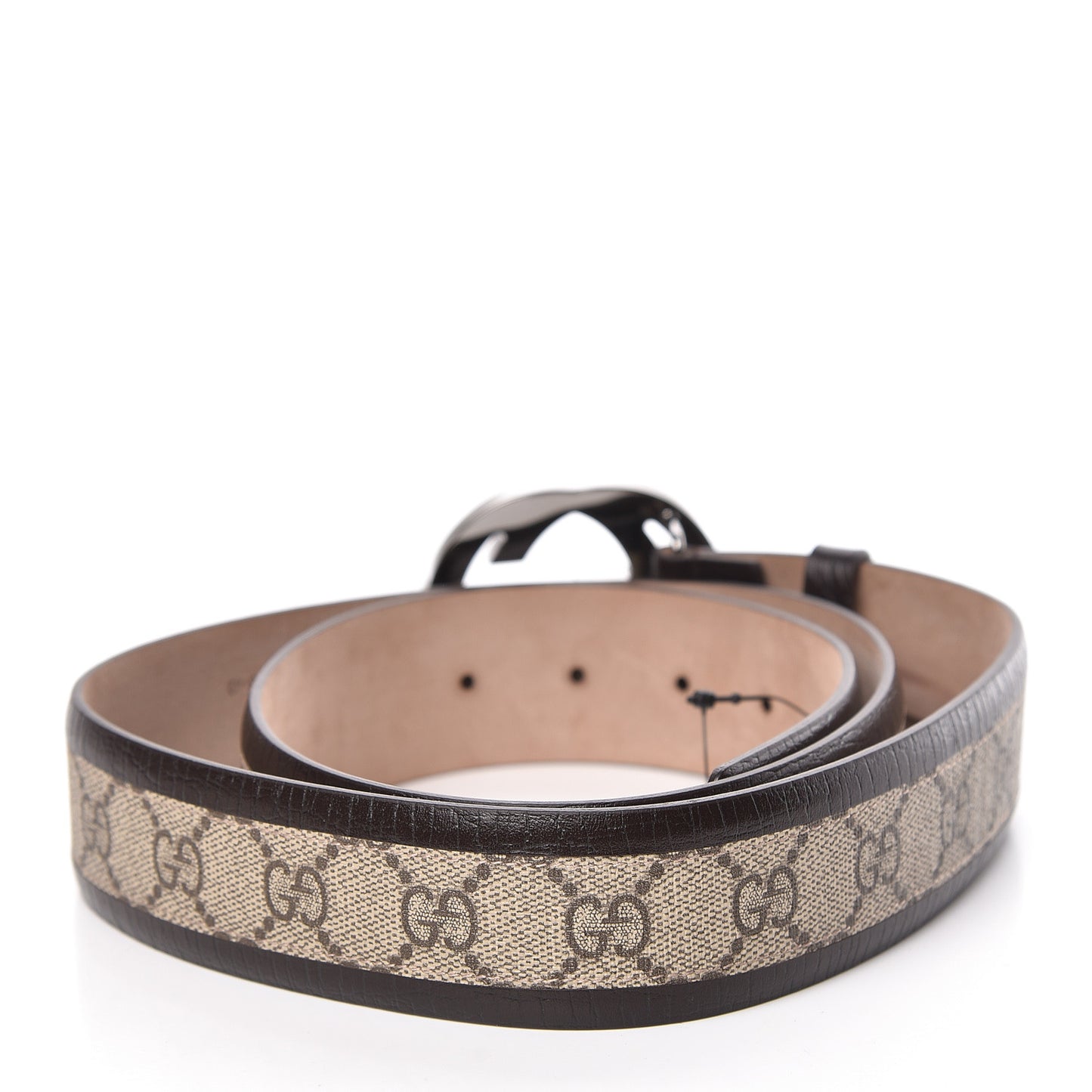 GG Supreme Monogram Niagara Lux Calfskin Interlocking G 40mm Belt 105 42 Beige Ebony Cocoa