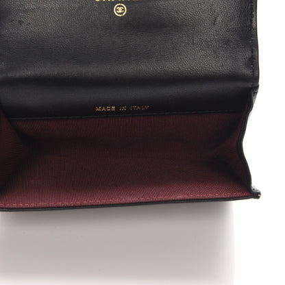 Chanel Lambskin Quilted Flap Card Holder Black 5 of 9
