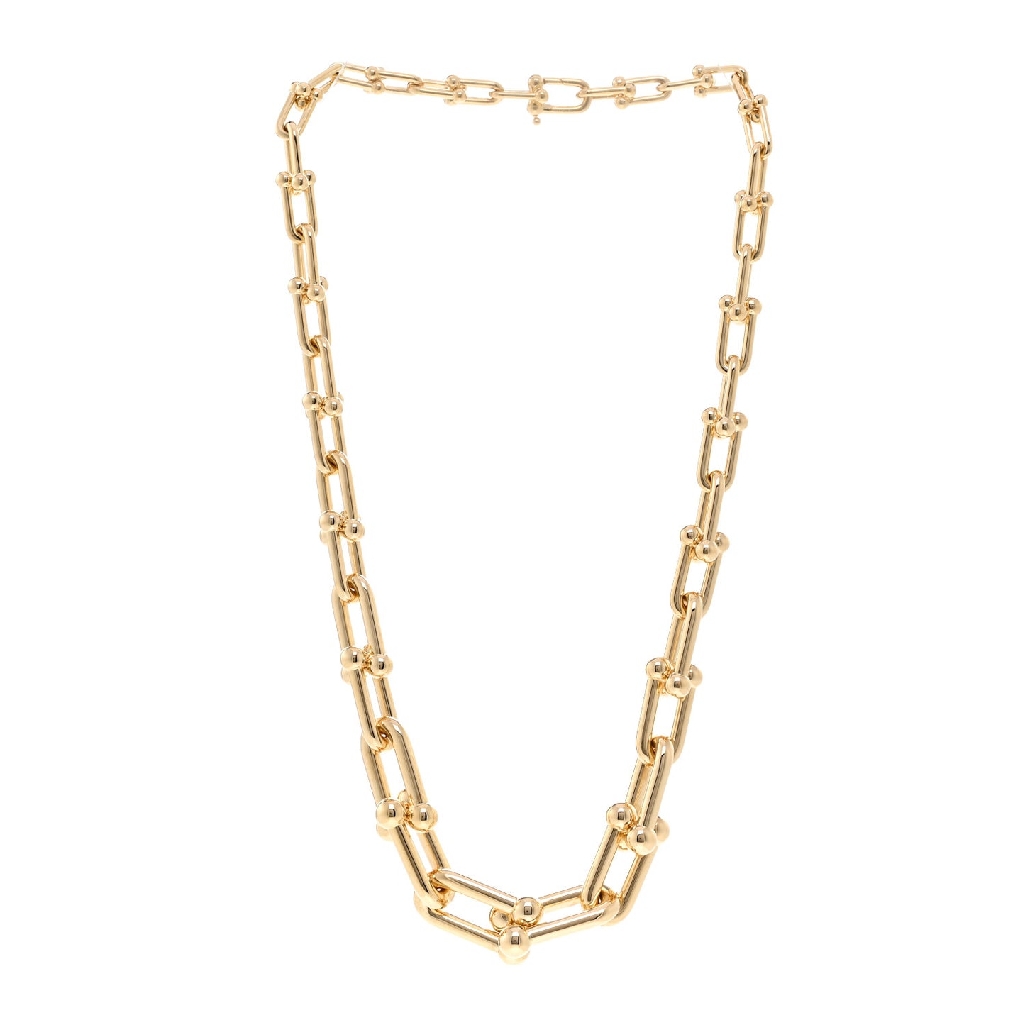 18K Yellow Gold Hardwear Graduated Link Necklace