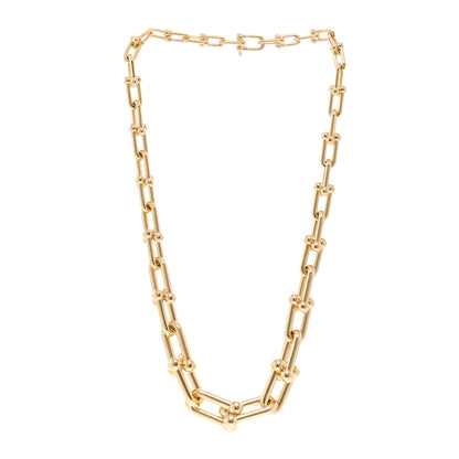 Tiffany 18K Yellow Gold Hardwear Graduated Link Necklace 3 of 6