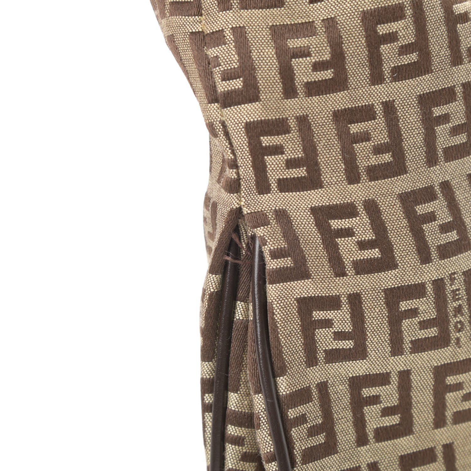 Fendi Zucchino Hobo Dark Brown 11 of 14