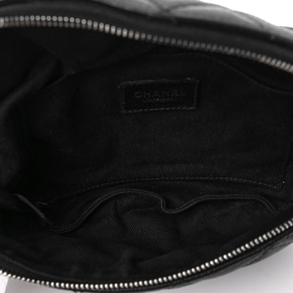Chanel Grained Calfskin Quilted Waist Belt Bag Black 5 of 8