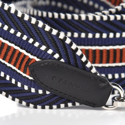 Hermes Toile Swift 50mm Sangle Cavale Shoulder Strap Bleu Encre Cuivre Black 3 of 4