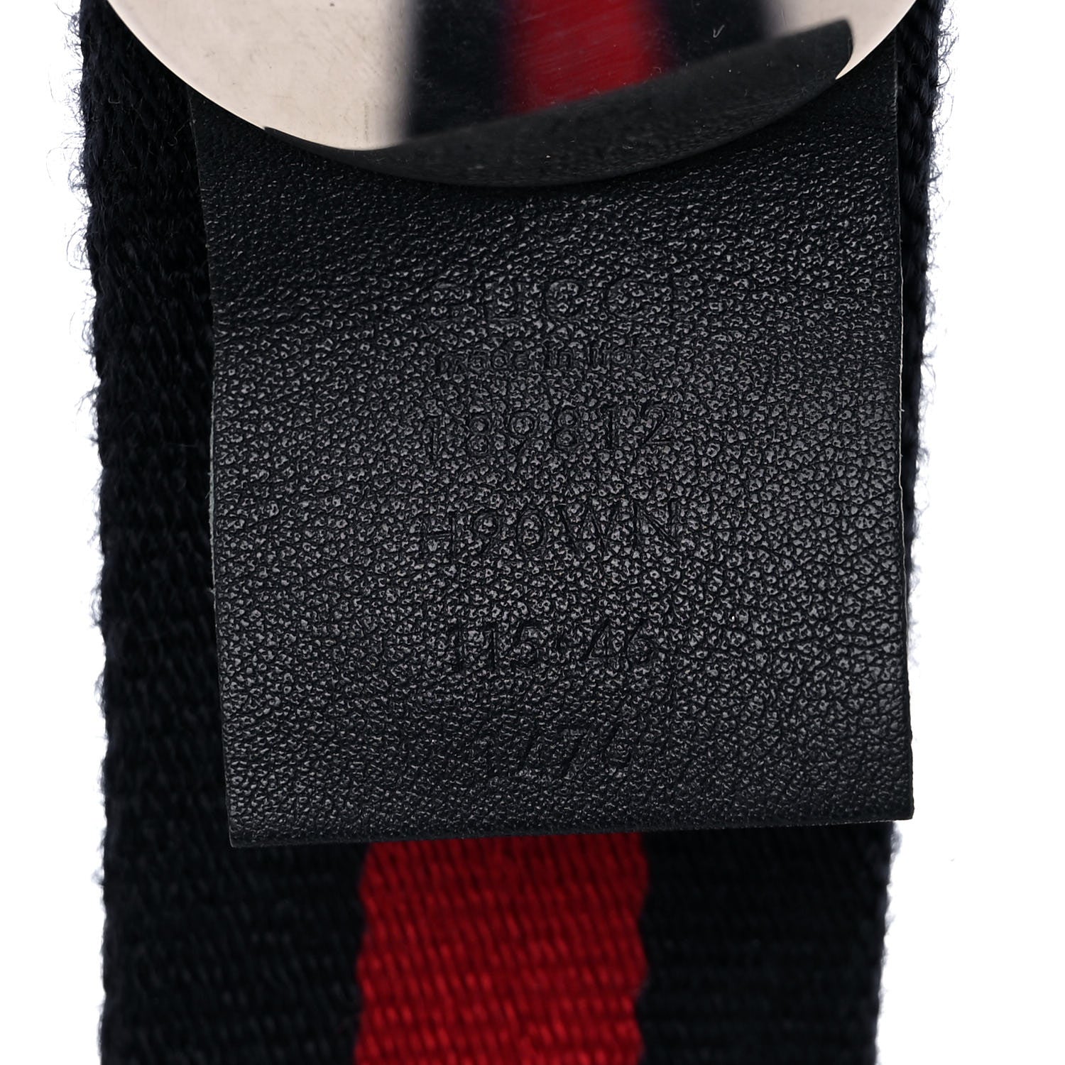 Gucci Nylon Buckle Web Belt 115 46 Red Blue 3 of 5