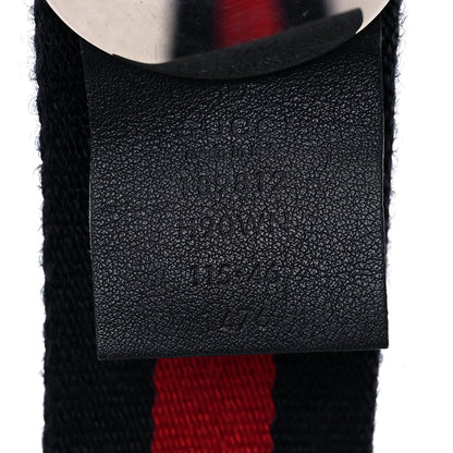 Gucci Nylon Buckle Web Belt 115 46 Red Blue 3 of 5