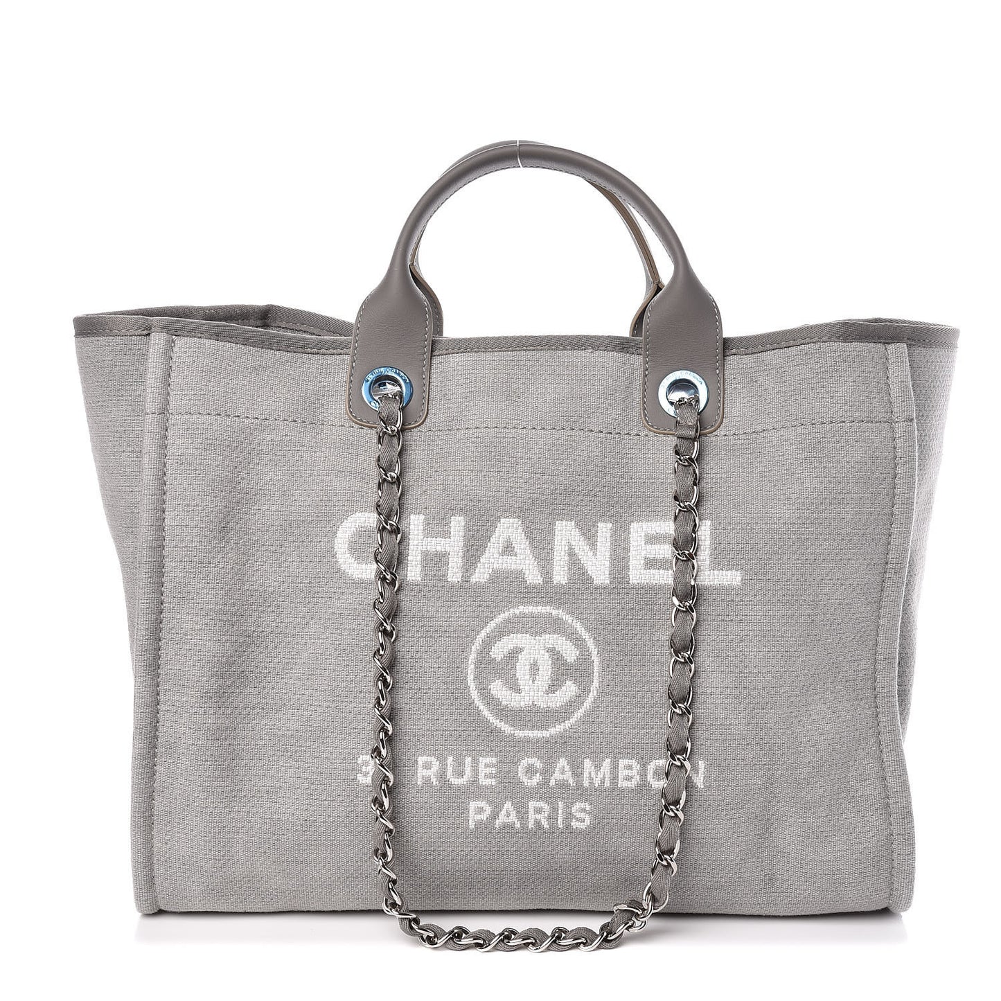 Canvas Large Deauville Tote Grey