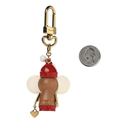 Louis Vuitton Resin Wood Vivienne Christmas Bag Charm 2 of 5