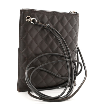 Chanel Calfskin Cambon Flat Messenger Brown 3 of 12