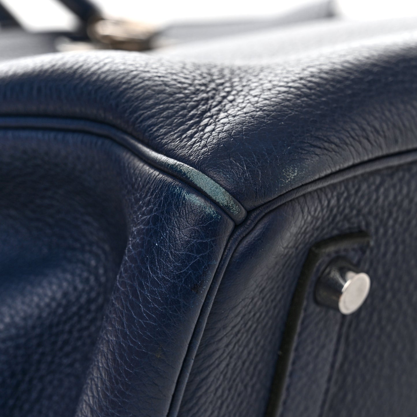 Togo Birkin 35 Bleu Marine