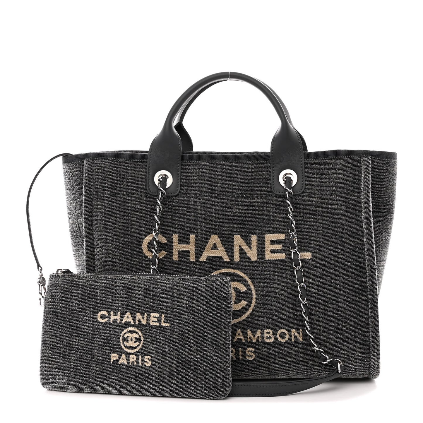 Denim Small Deauville Tote Grey