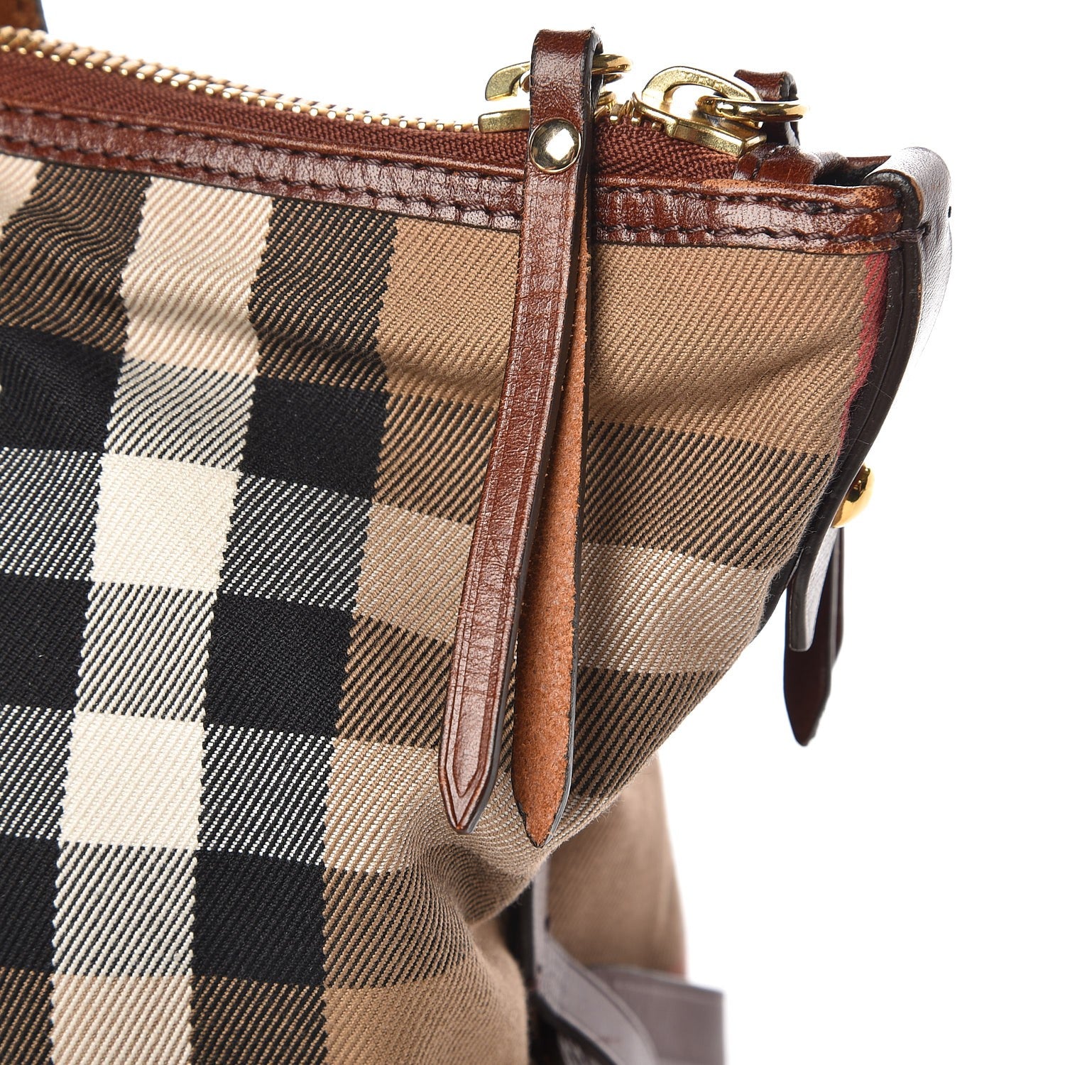 Burberry House Check Bridle Calfskin Small Salisbury Tote Tan 16 of 16