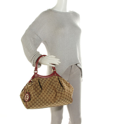 Gucci Monogram Medium Sukey Tote Dark Red 2 of 7