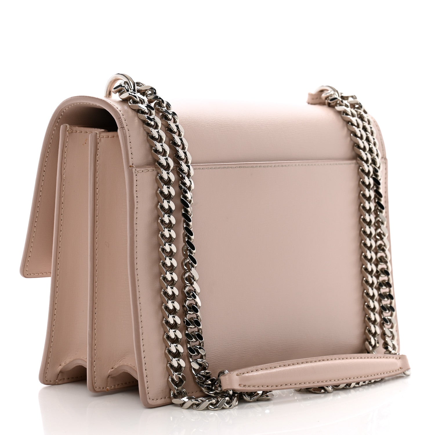 Saint Laurent Calfskin Medium Monogram Sunset Marble Pink 3 of 13