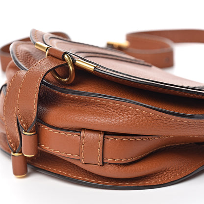 Chloe Calfskin Mini Marcie Round Crossbody Bag Tan 10 of 10