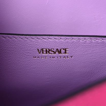 Versace Grained Calfskin Medusa Small Top Handle Handbag Cerise 5 of 10