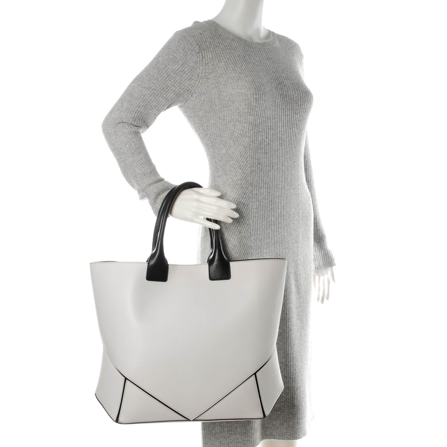 Givenchy Nappa Easy Tote White Black 2 of 10