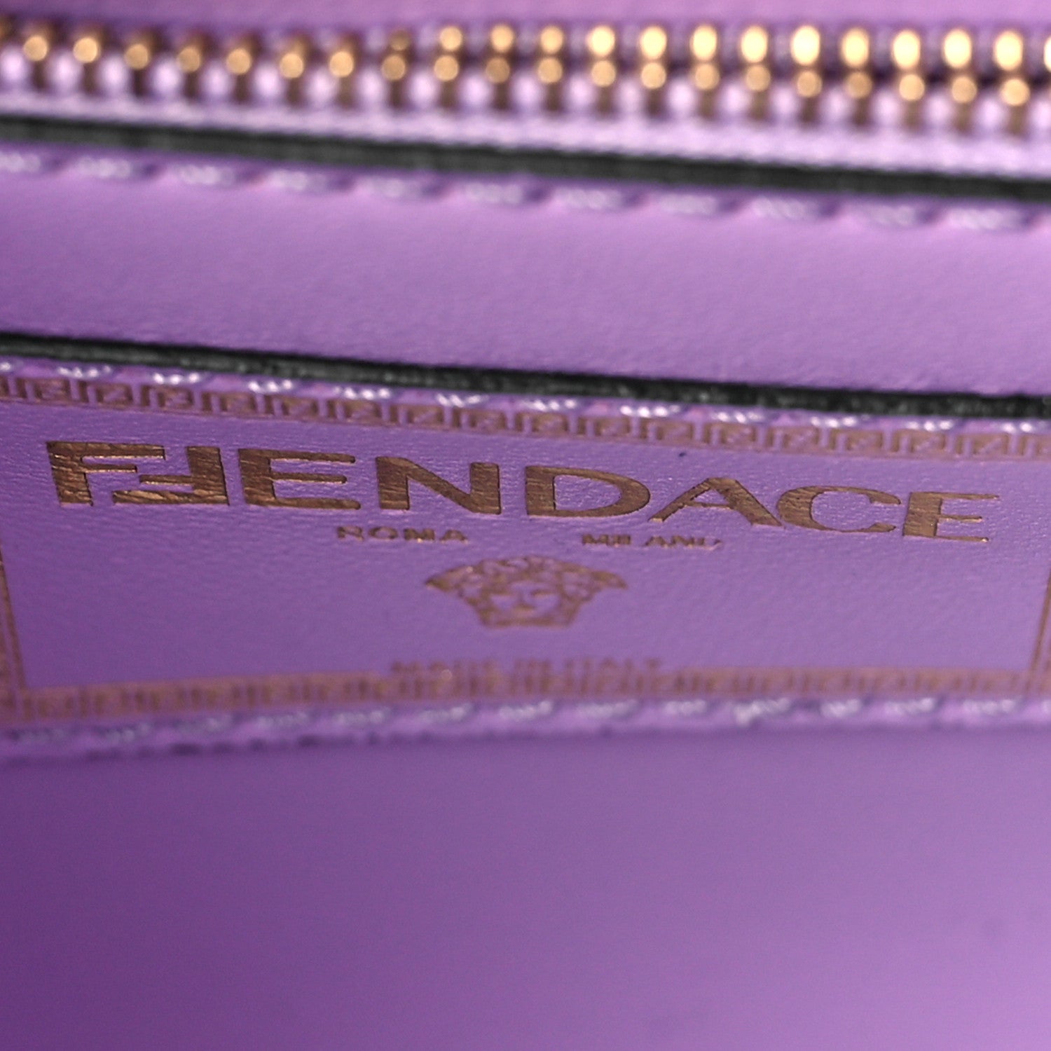 Versace X FENDI Grained Calfskin Fendace La Medusa Medium Top Handle Bag Black Multicolor 6 of 9