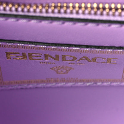 Versace X FENDI Grained Calfskin Fendace La Medusa Medium Top Handle Bag Black Multicolor 6 of 9
